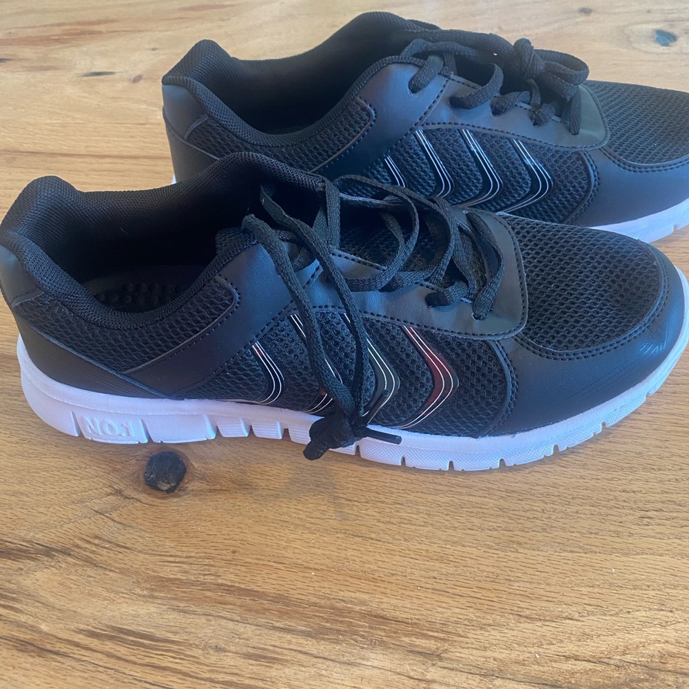 Black Athletic Women’s 9 Sneakers Shoes Nee - Picture 5 of 9
